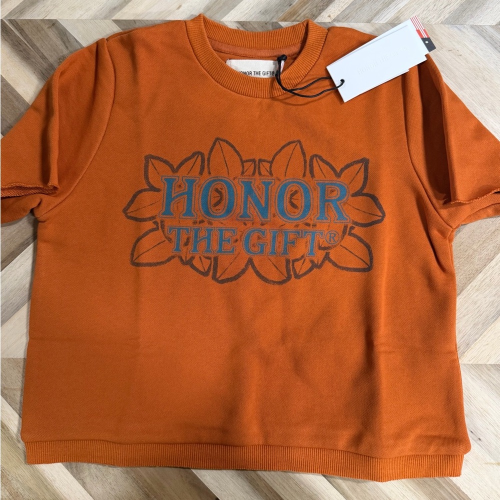 Honor The Gift Orange Kids Short Sleeve Tee
